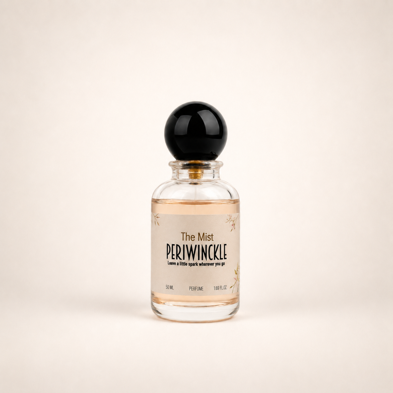 The Mist 50ml Periwinckle parfum bottle on a neutral background